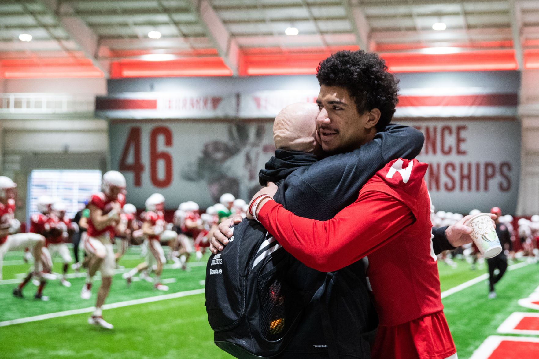 Nebraska worked through practice on April 3, 2019 in Lincoln.